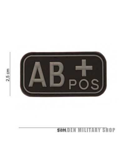 Patch 3D PVC blood type AB+